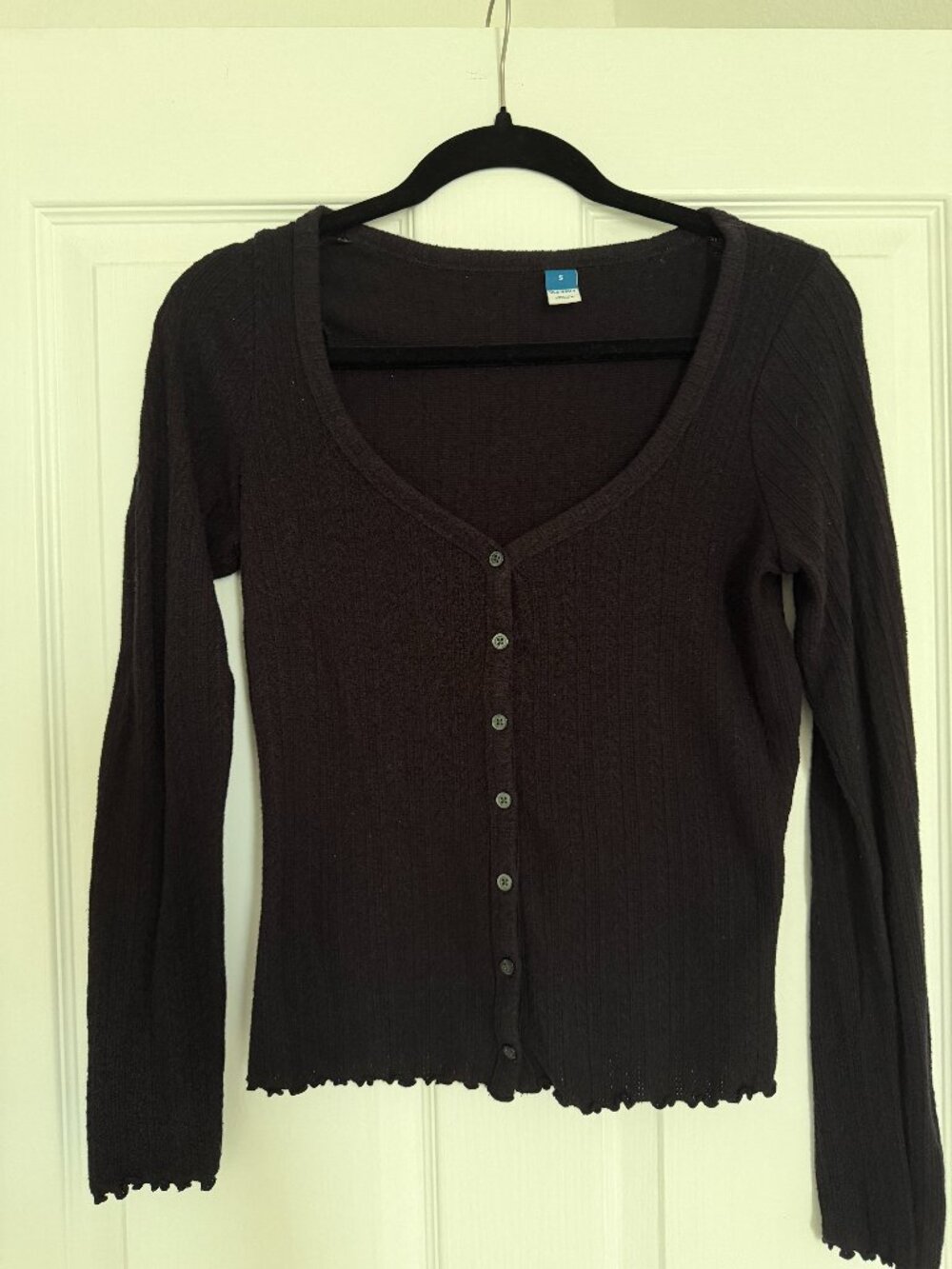 Old Navy Rib-Knit Button-Front Top